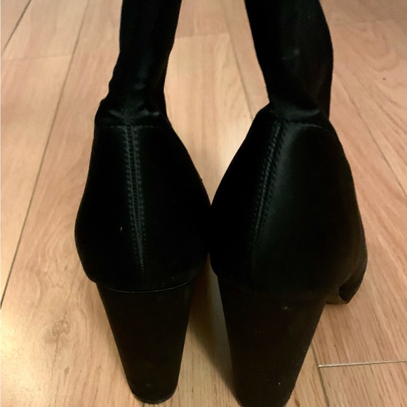 Steve Madden Fabric Open Toe Heel Boot, 9 - Picture 3 of 7